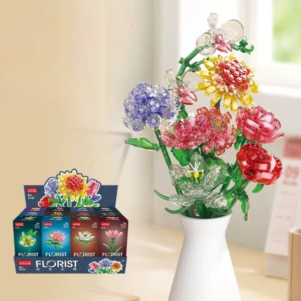 Bloque Flor de Cristal - Kit de ensamblaje rompecabezas para niños