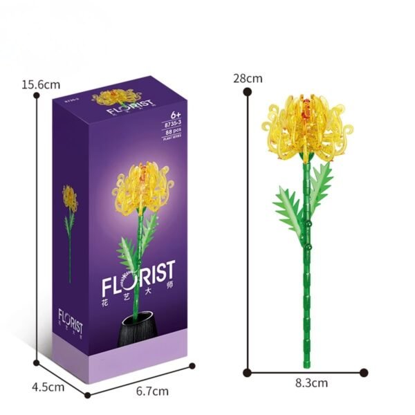 Bloque Flor de Cristal - Kit de ensamblaje rompecabezas para niños