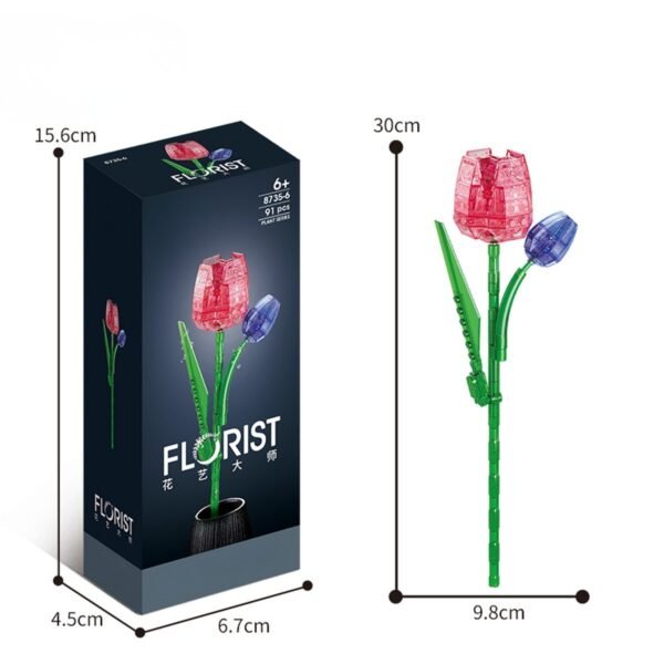Bloque Flor de Cristal - Kit de ensamblaje rompecabezas para niños