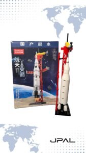 Cohete Armable Apollo Space Rocket – Kit de Construcción con Plataforma.