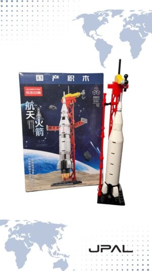 Cohete Armable Apollo Space Rocket – Kit de Construcción con Plataforma.